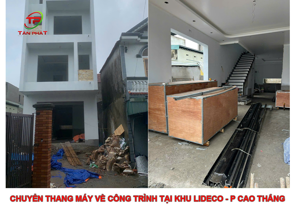 Chuyển Thang Máy Về Công Trình tại Khu Lideco - P Cao Thắng