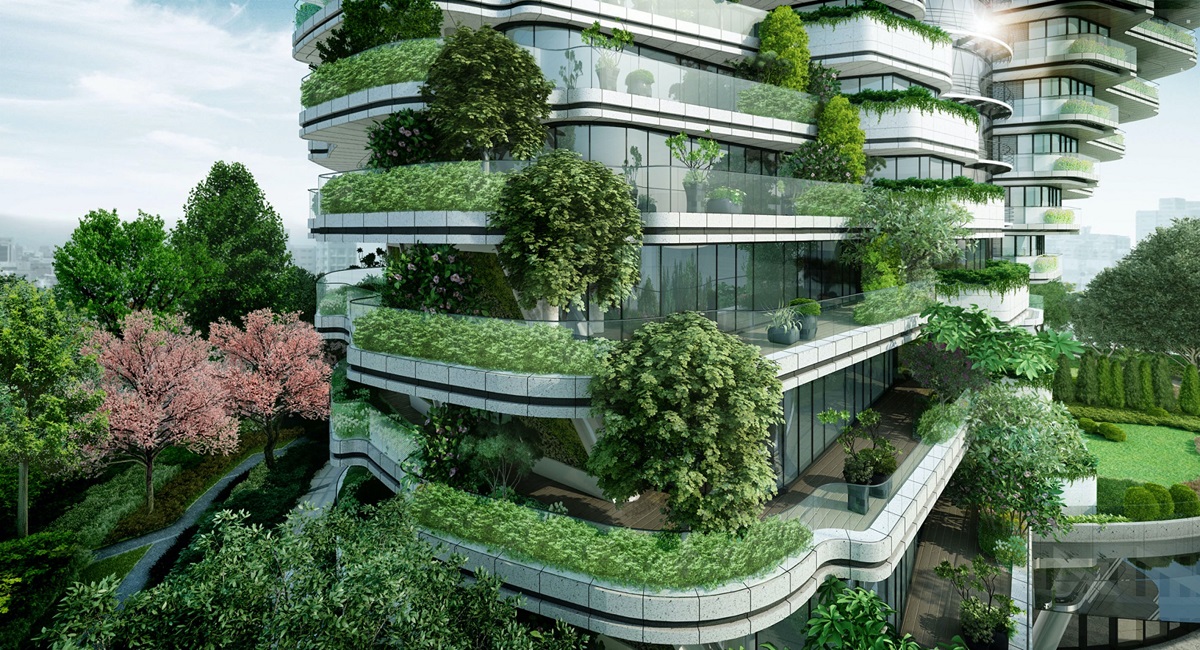 Tháp Agora – Tòa Nhà Xanh Với Kiến Trúc Chuỗi ADN Độc Đáo